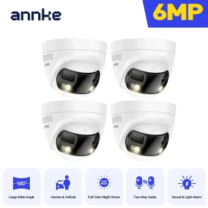 6MP 180° Dual Lens Security Camera