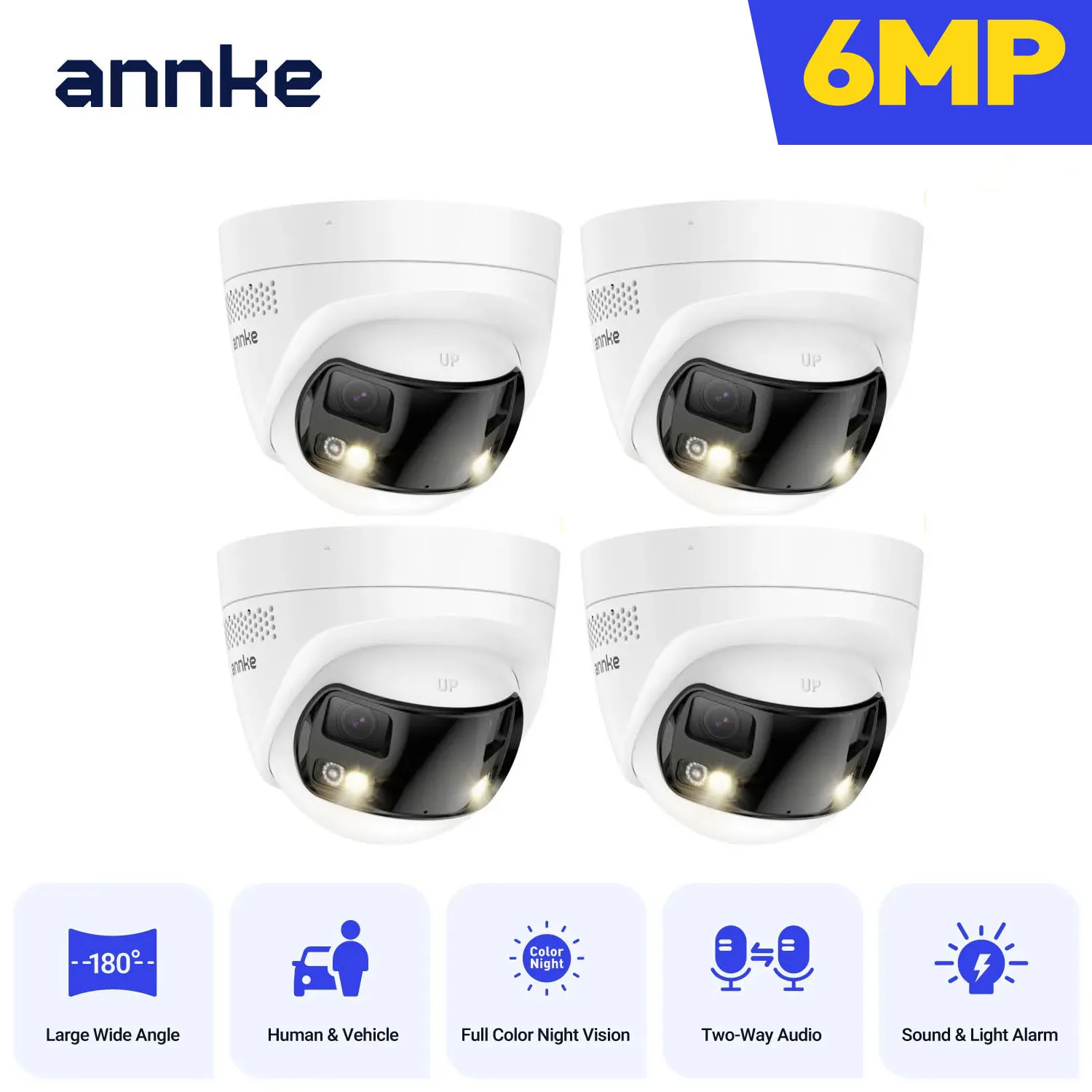 6MP 180° Dual Lens Security Camera - Image 1
