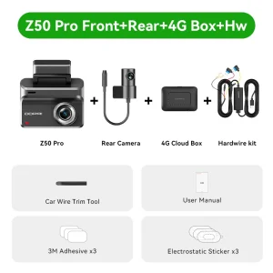4K Front Rear Dash Cam - Thumbnail Image 6