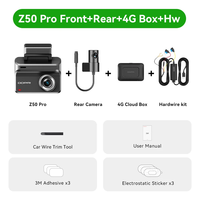 4K Front Rear Dash Cam - Image 6