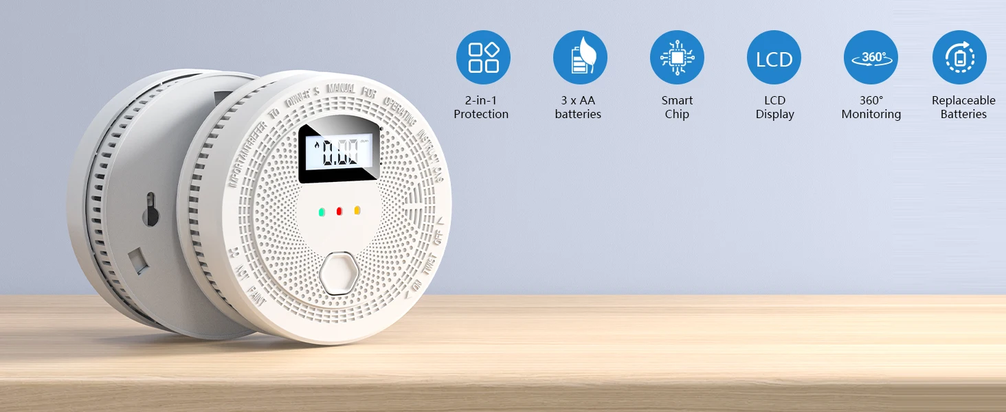 2-in-1 Smoke & CO Alarm - Image 2