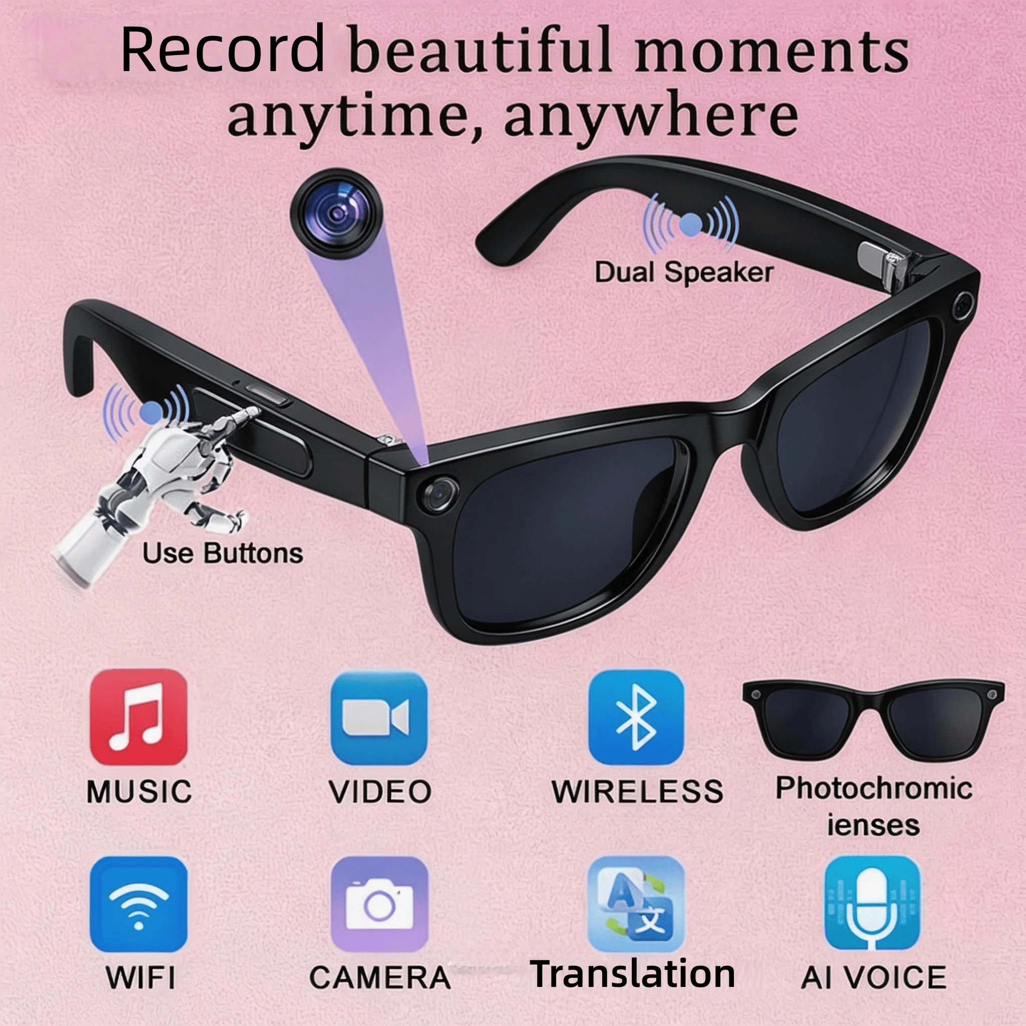 AI Smart Camera Glasses - Image 1