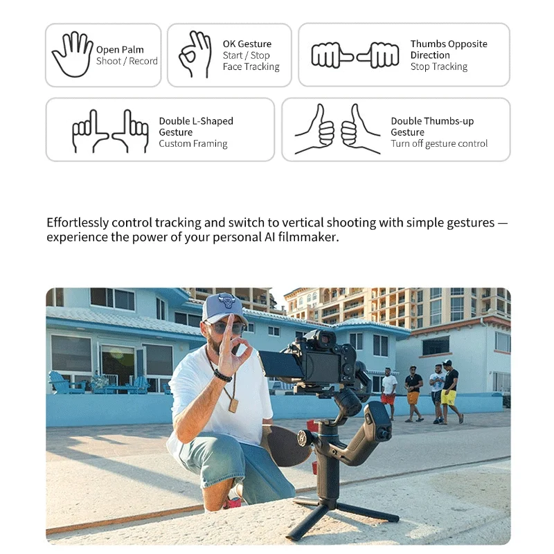 FeiyuTech SCORP Mini 3 Pro 3-in-1 Gimbal for Mirrorless, Action Cams and Smartphones with AI Tracking, 2 kg Load, 14 H Battery - Image 3