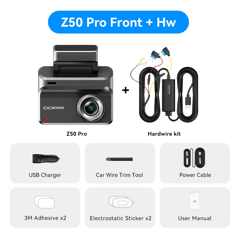 4K Front Rear Dash Cam - Image 3