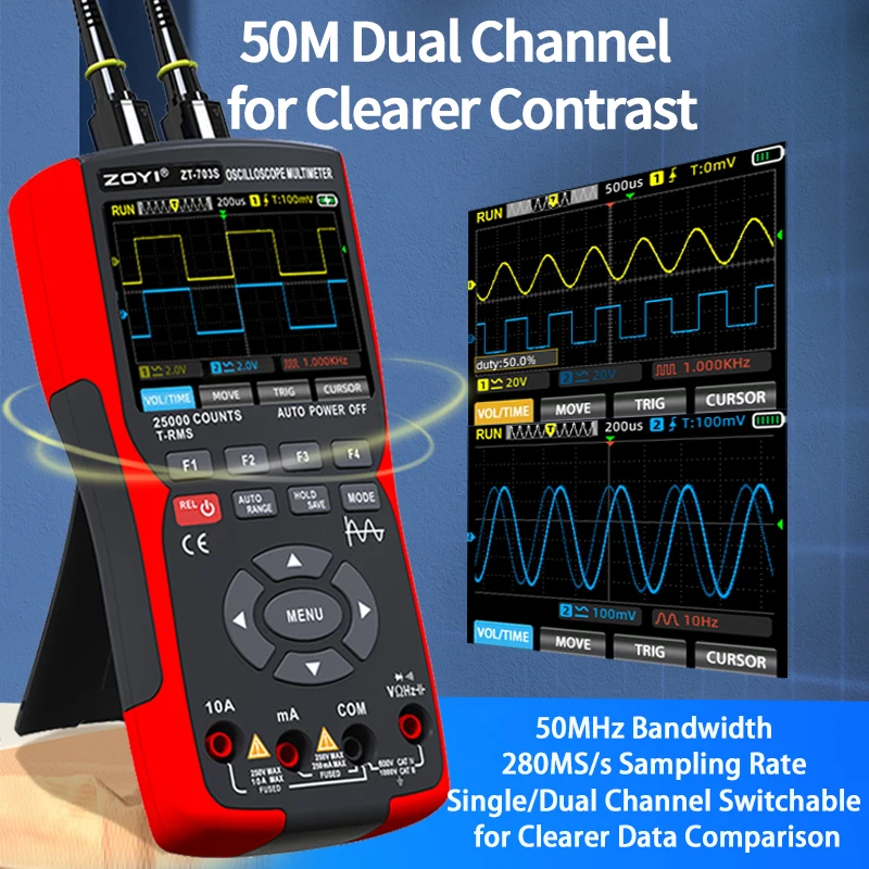 3-in-1 Handheld Digital Oscilloscope - Image 3