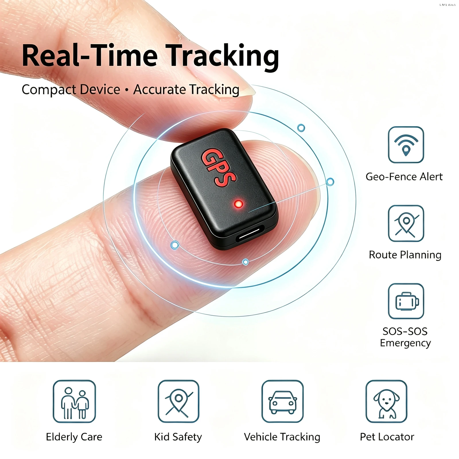 2026 New Mini GPS Tracker, Magnetic Hidden Real‑Time Position Locator, IP67 Waterproof Long Battery Anti‑Lost Tracking Device for Car Motorcycle, Kids Pets Luggage Valuables - Image 2
