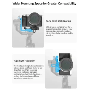 FeiyuTech SCORP Mini 3 Pro 3-in-1 Gimbal for Mirrorless, Action Cams and Smartphones with AI Tracking, 2 kg Load, 14 H Battery - Thumbnail Image 5