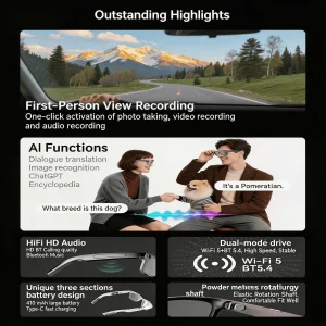 AI Smart Camera Glasses - Thumbnail Image 3