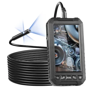 Waterproof Endoscope Camera Dual Lens Borescope 5" Screen 1080P with LED Lights - Thumbnail Image 1