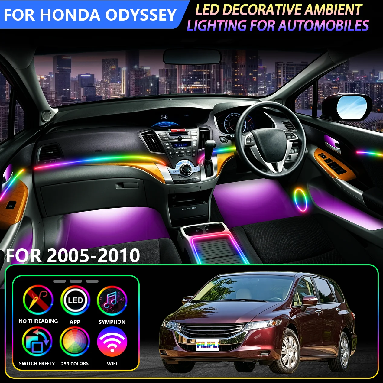 Music Sync Interior LED Lights - Image 1
