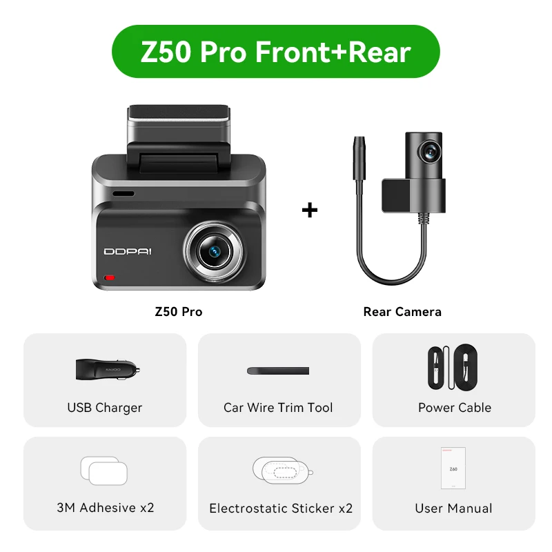 4K Front Rear Dash Cam - Image 5