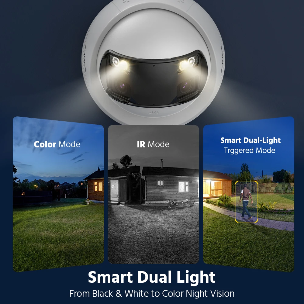 6MP 180° Dual Lens Security Camera - Image 3